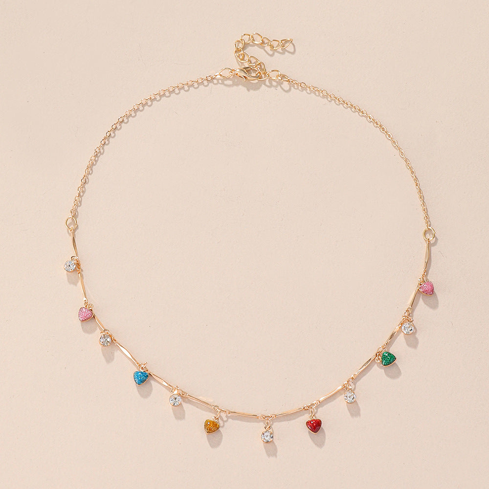 Wholesale Colorful Pendant Necklace Metal